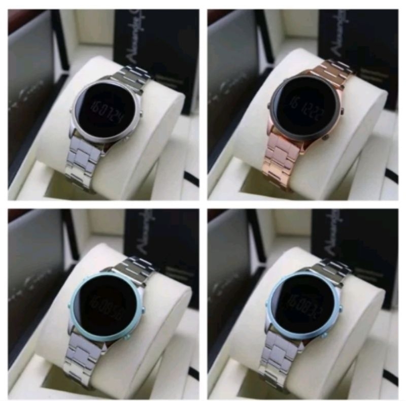 Original jam tangan wanita digi Alexandre christie Ac 9363/ ac9363 tali rantai