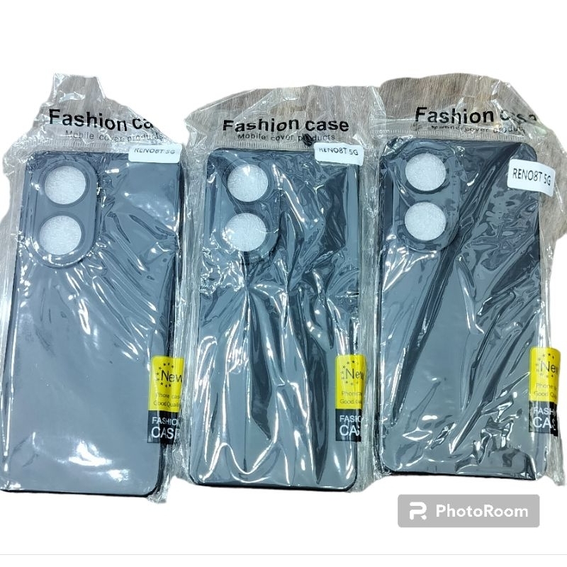 CASING MACARON OPPO RENO 8T.RENO 8T 5G.Hitam