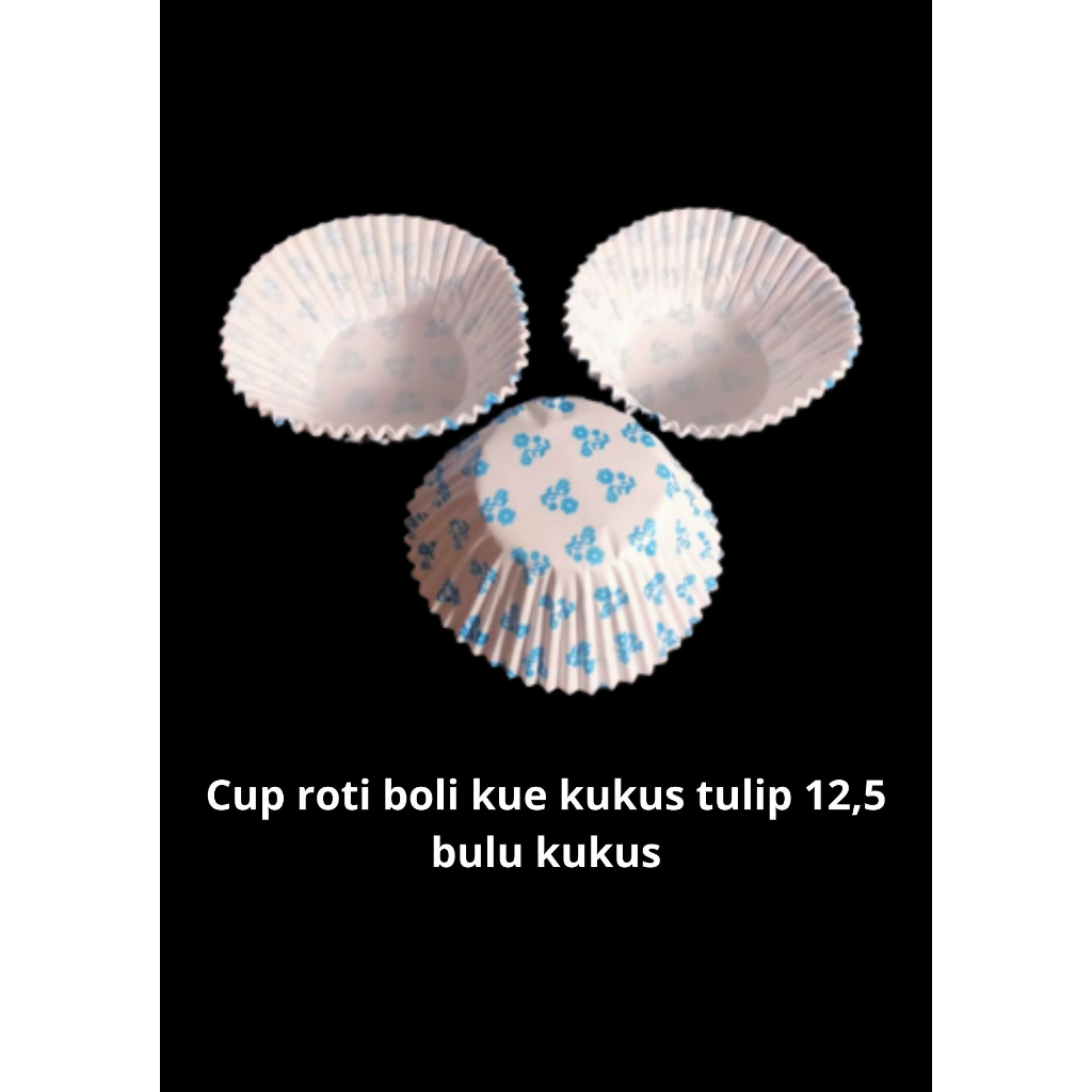 Cup roti boli kue kukus tulip 12,5 bulu kukus/ Cup Roti Merk Tulip / Cup Kertas