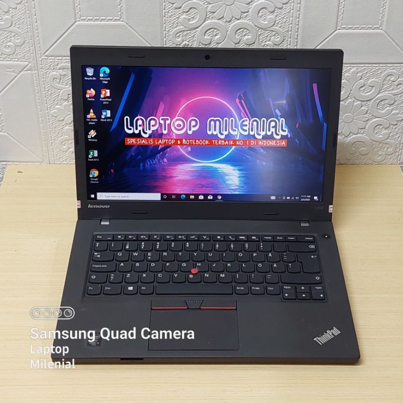 Laptop Lenovo Thinkpad L450 i5 gen 5 RAM 8GB SSD 256GB Win 10 Siap Pakai Bergaransi