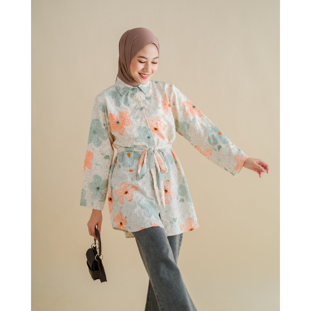 Myrubylicious EZNADA TUNIC KODE NN2640 | TUNIC | TUNIC MOTIF | TUNIC LENGAN PANJANG