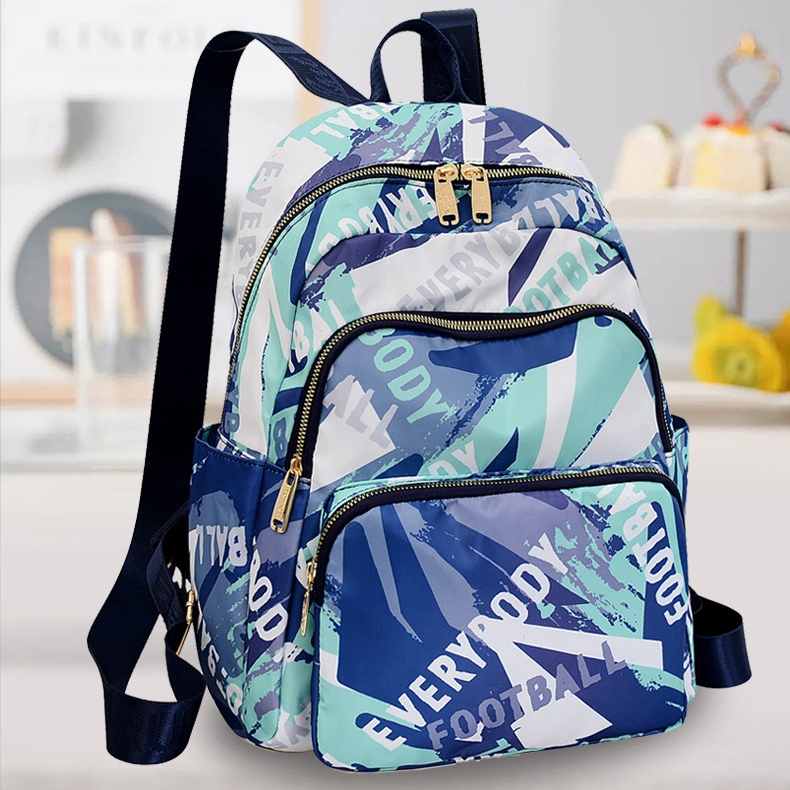 TAS RANSEL WANITA ANTI AIR MURAH TA800B2 BIRU WOOLTA BACKPACK KOREA PREMIUM FASHION BATAM BRANDED KEKINIAN DEWASA REMAJA SIMPLE TERBARU KULIAH KERJA SEKOLAH