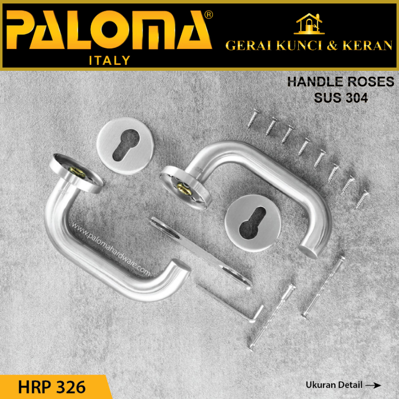 PALOMA HRP 326 Handle Pintu Roses Stainless Steel Lever Gagang Door Pintu Rumah