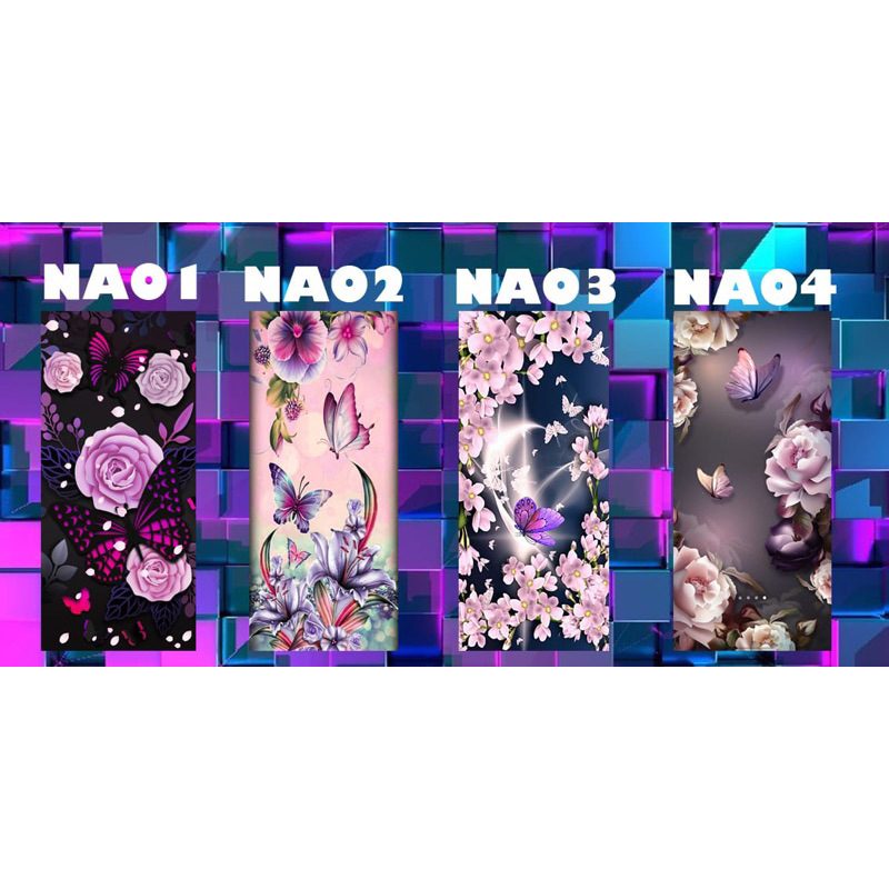 stiker kaca pemasangan dari dalam motif bunga kupu kupu cantik