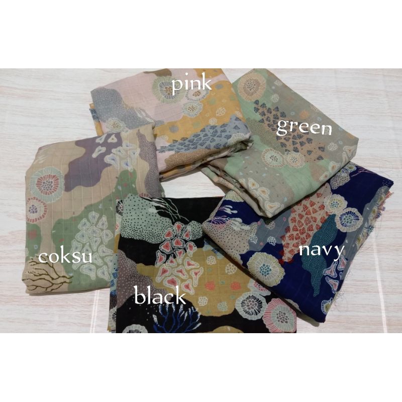 hijab segi empat motif premium/Akira dobby jait tepi 115*115