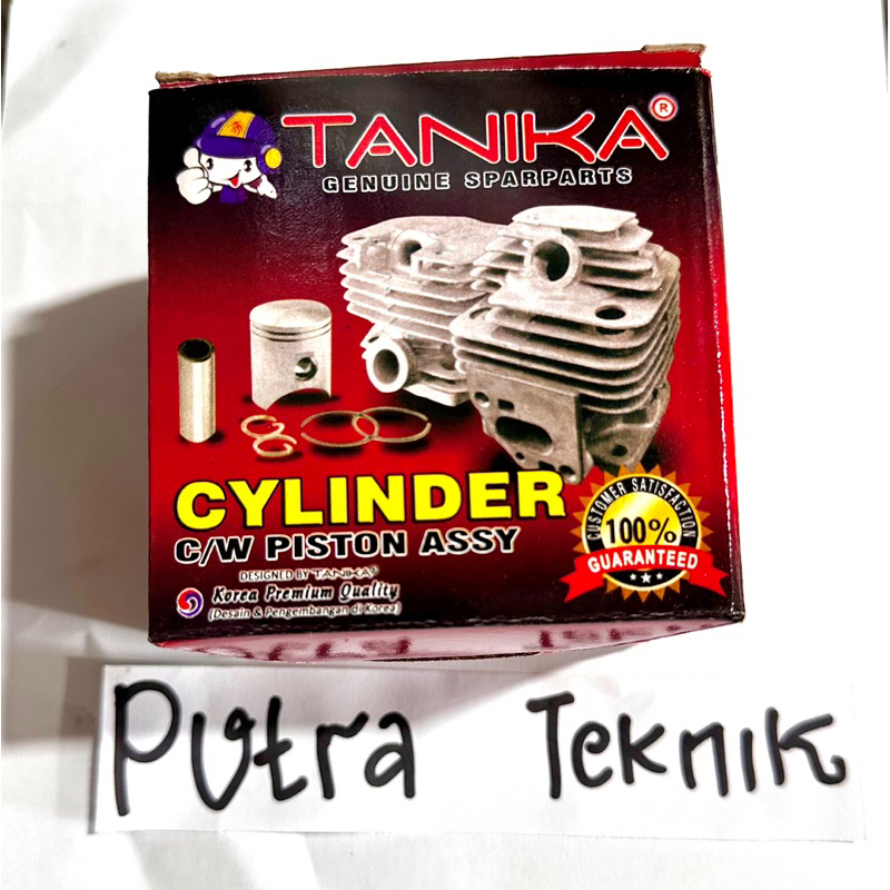 Cylinder Silinder Blok Piston Mesin Potong Rumput Tanika TNK 328 Original