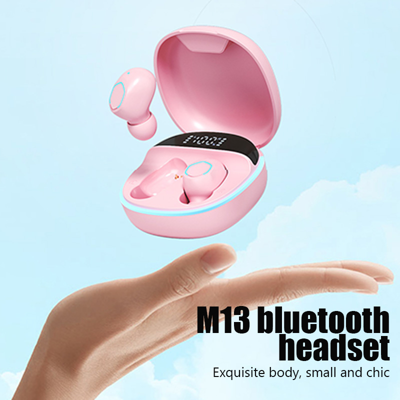Levino Headset Bluetooth M13 Macaron TWS With Mic HiFi Stereo Earphone HD Audio Headset