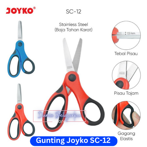 

Scissors Gunting Joyko Kecil SC-12 / Gunting Joyko / Gagang Elastis