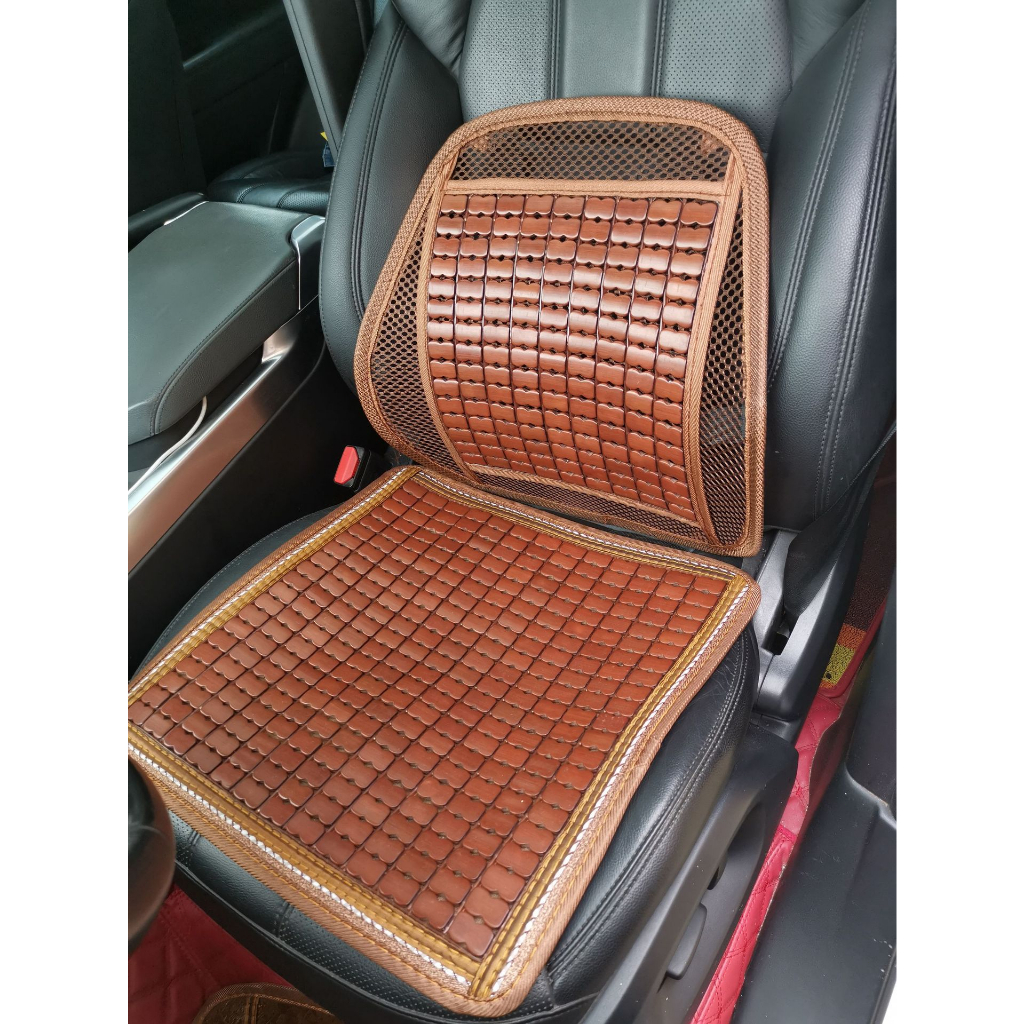 New Sandaran Punggung Dan Alas Duduk Kursi Mobil /Alas Duduk Jok Mobil Bambu