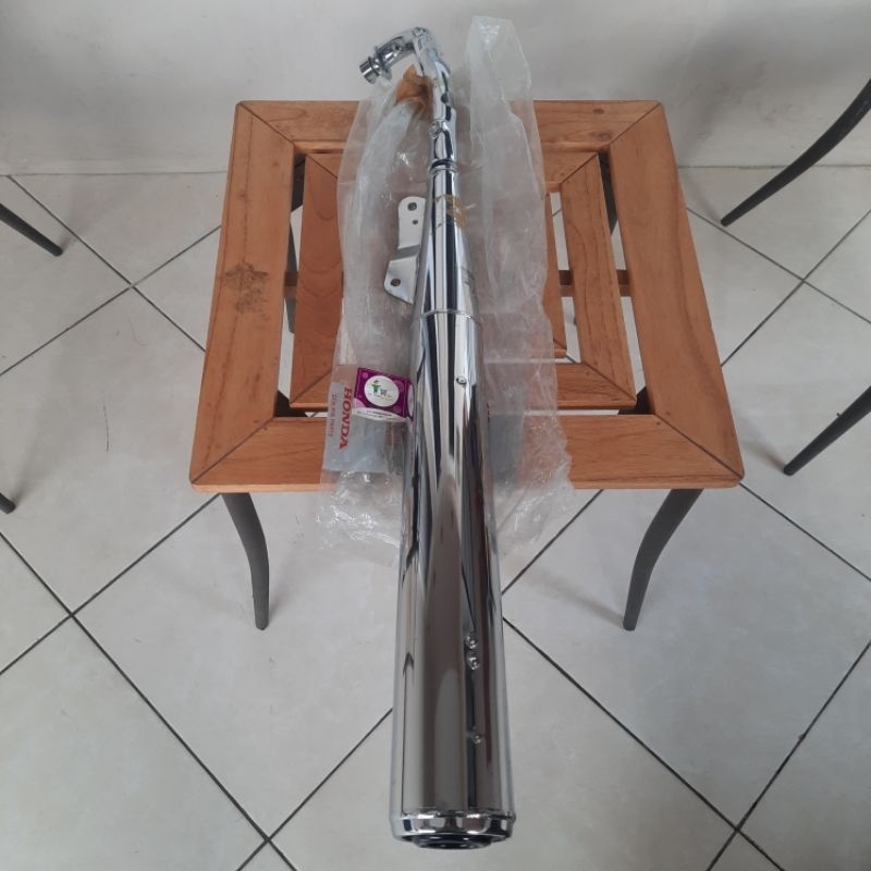 Knalpot Muffler Assy Supra X 100 XX V Fit Lama Old Original AHM 18350-KEV-880