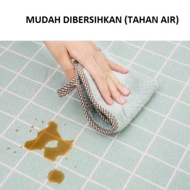 TPM-Taplak Meja Ruang Tamu/Makan Anti Air Bahan PEVA Uk.137X90cm