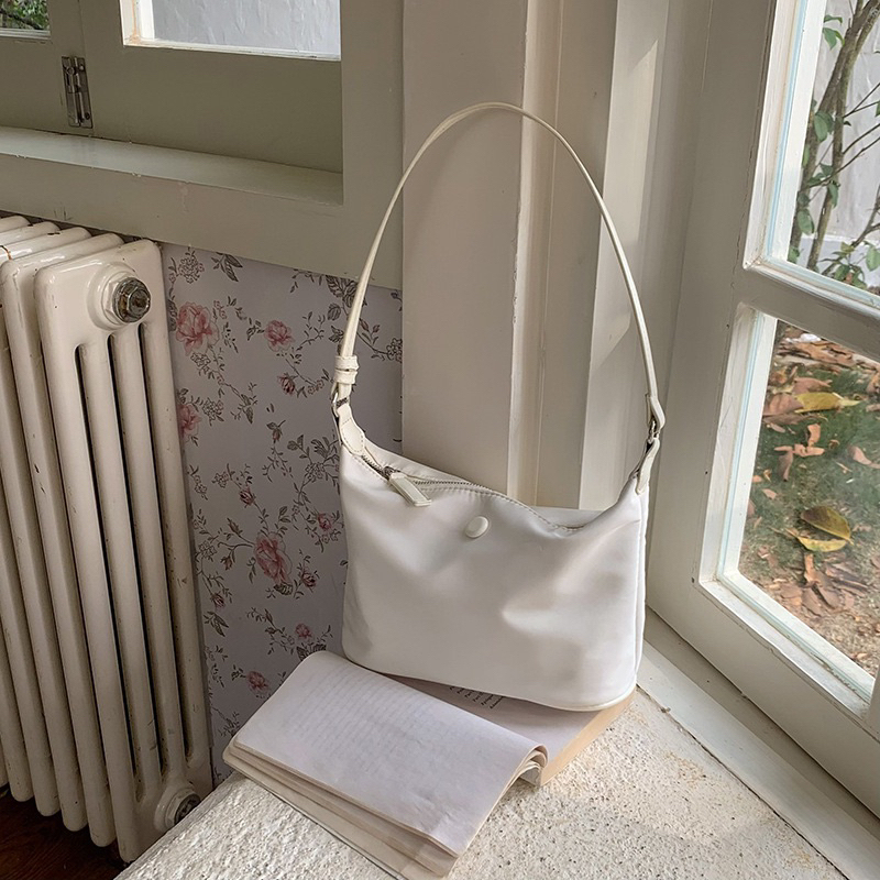 Tas bahu tas jinjing tas kecil bahan Nylon wanita cewek korea original import murah 8649