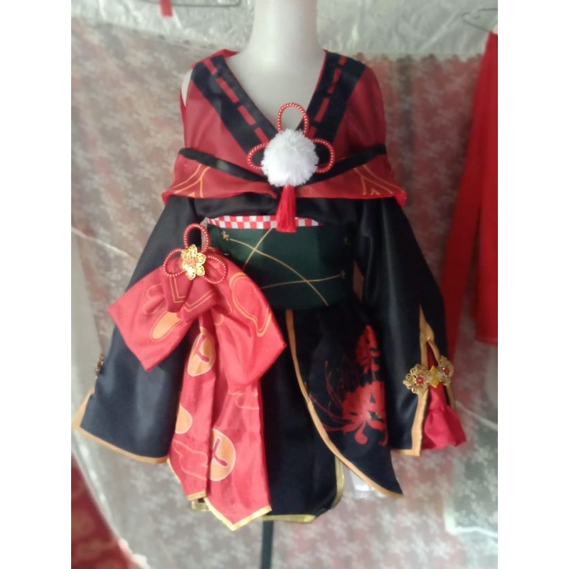 Ayame Nakiri Hololive Vtuber Kimono Costume Cosplay Kostum