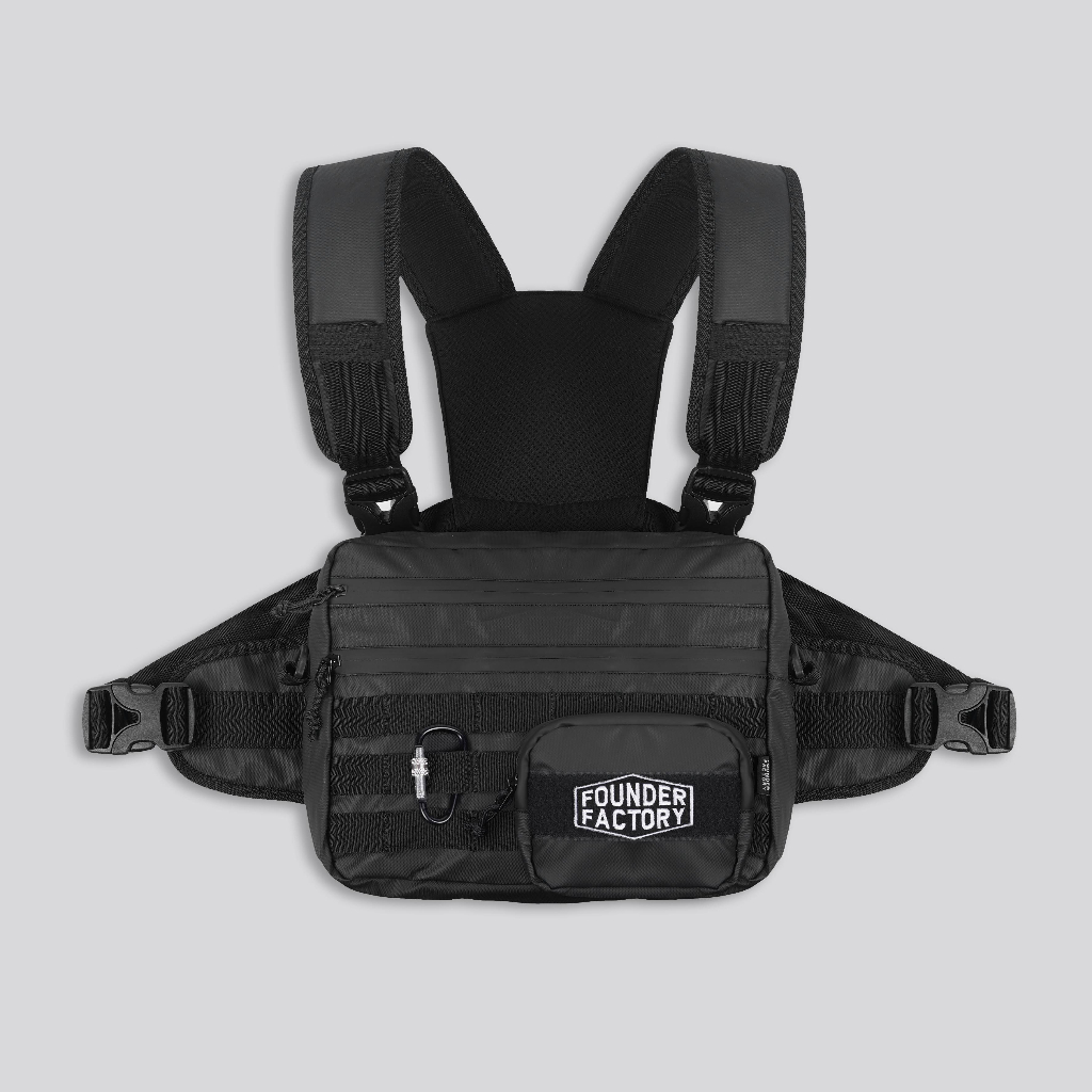 Founder Factory - Doom Tas Dada Pria Warna Hitam
