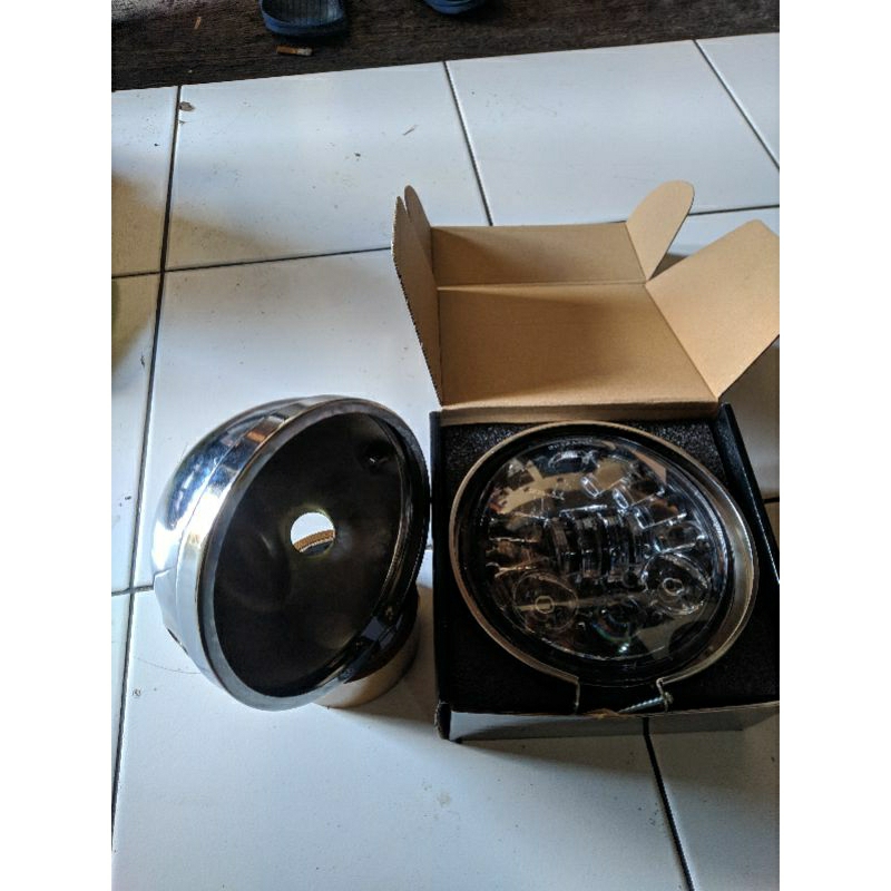 Lampu Daymaker 16 led  Lampu Daymaker 5,75 inch set Batok l2 g