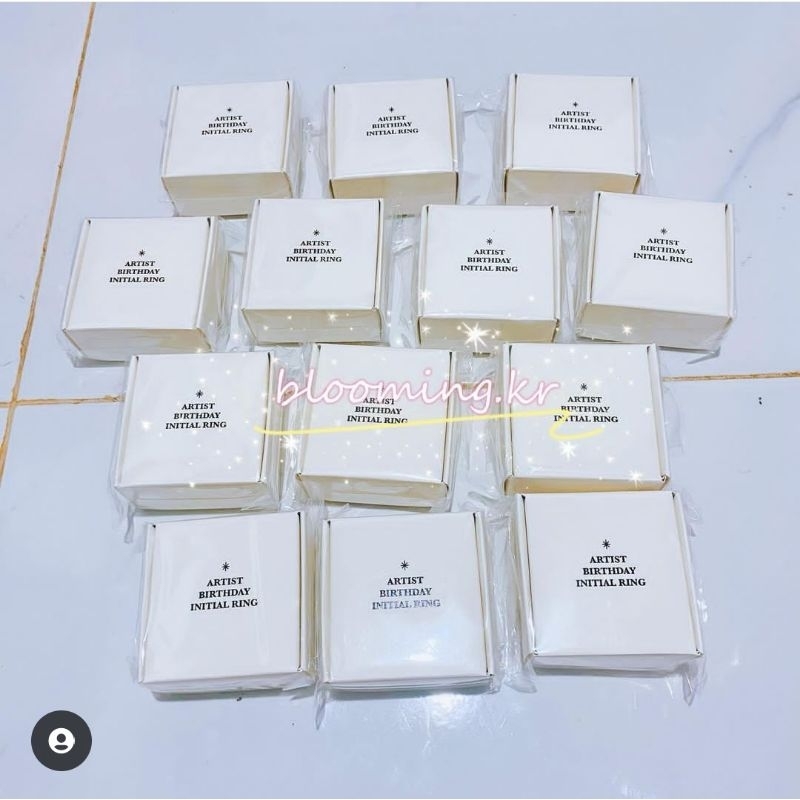 SM ARTIST INITIAL BIRTHDAY RING