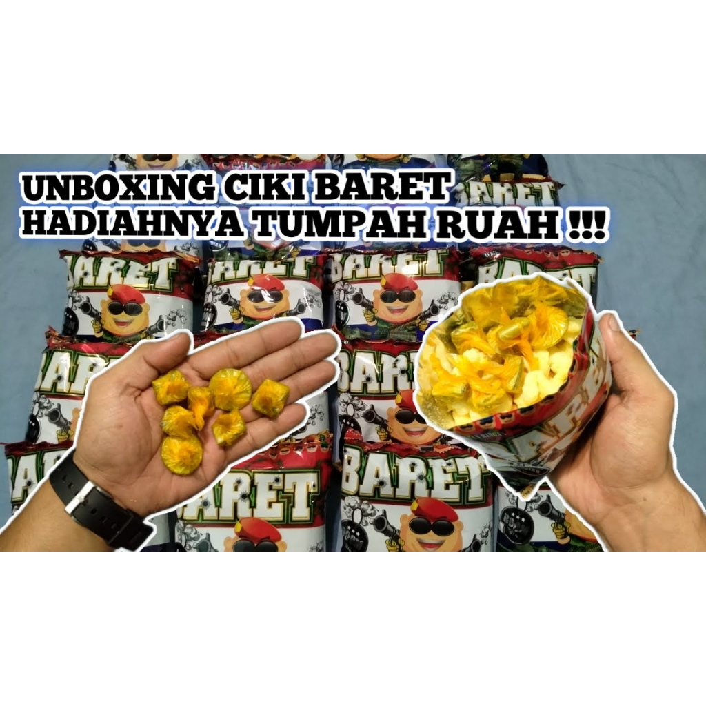 baret snack berhadiah ( jika beruntung ) cemilan jadul