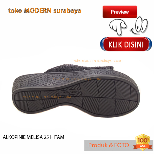 Sandal wanita casual sendal wedges slide rajut selop ALKOPINIE MELISA 25