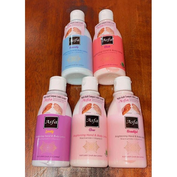 [MINI 130 ml] ASFA Brightening Hand &amp; Body Lotion with Niacinamide dan Vitamin E | Lotion Pencerah &amp; Pemutih_Cerianti