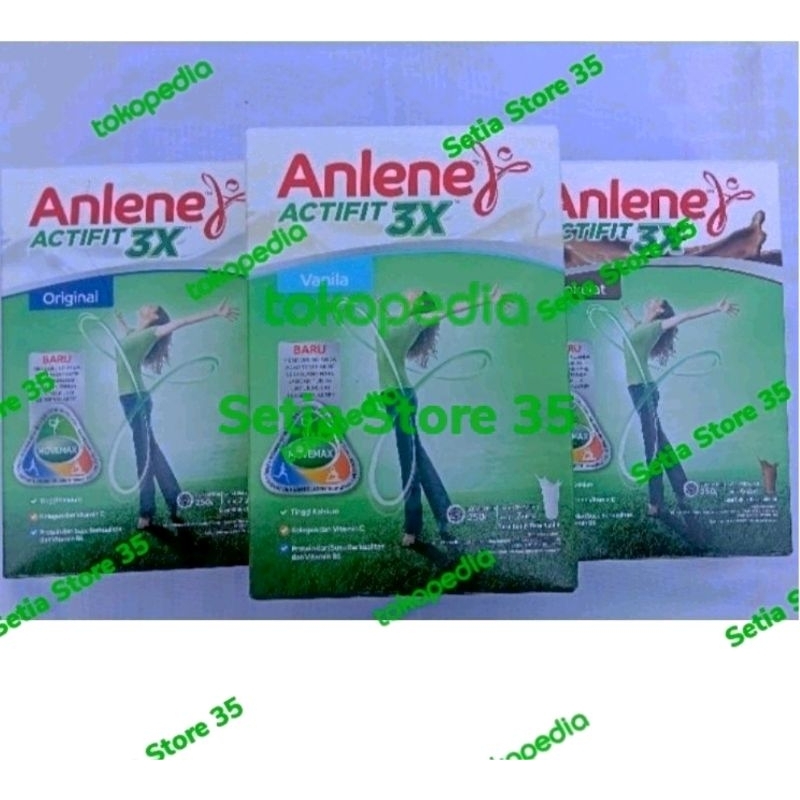 

ANLENE ACTIFIT 3X 250GR. ORIGINAL ,, VANILLA ,, COKLAT