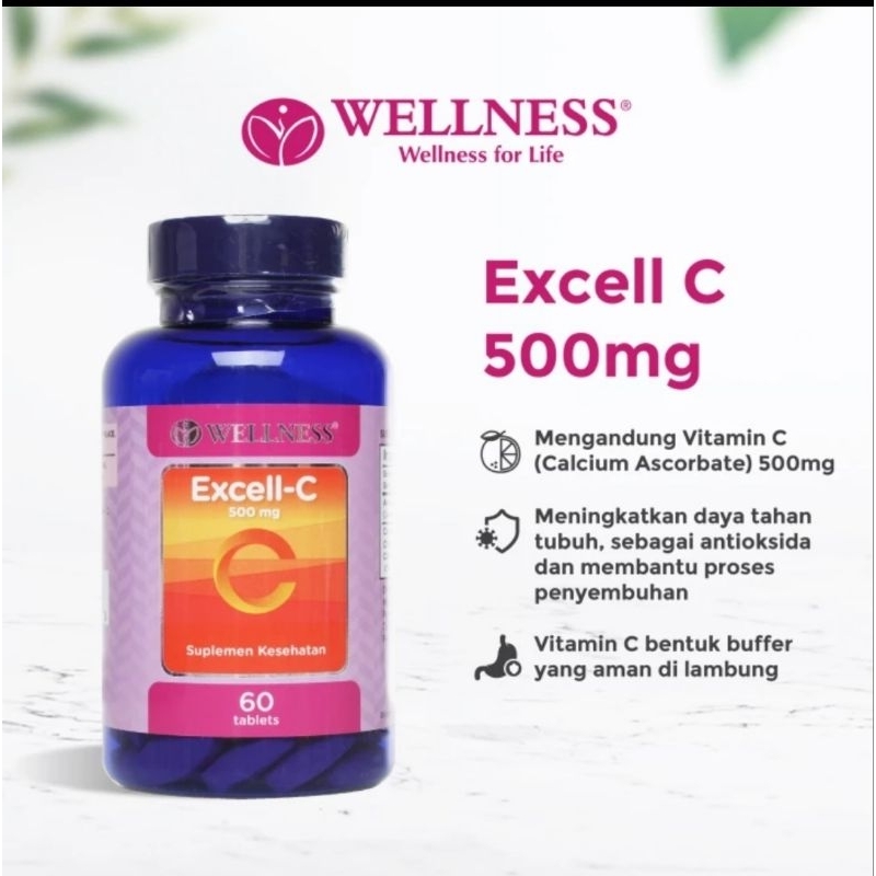 WELLNESS excell C 500mg 60 tablet vitamin C