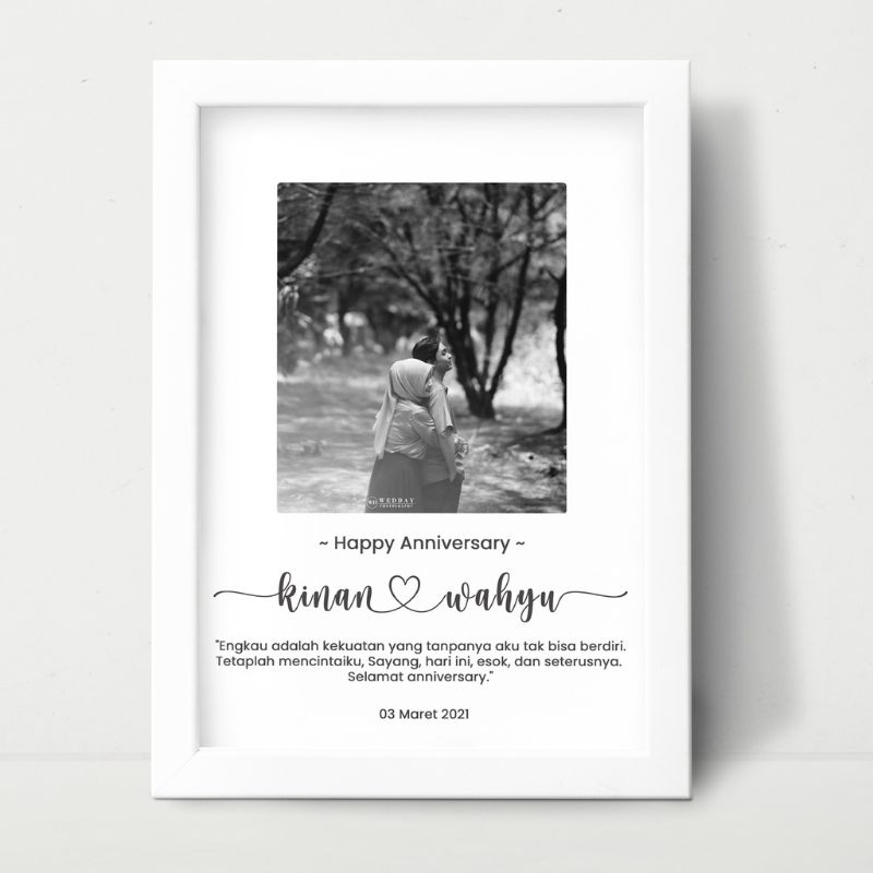 Gift Foto Aesthetic Kado Wedding Gift Wisuda Kado Ulang Tahun Cewek Bingkai Foto 5R