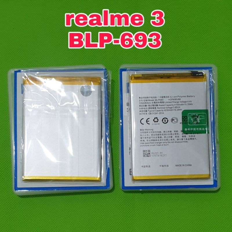 batu batre baterai oppo realme 3 blp-693 ori 100a