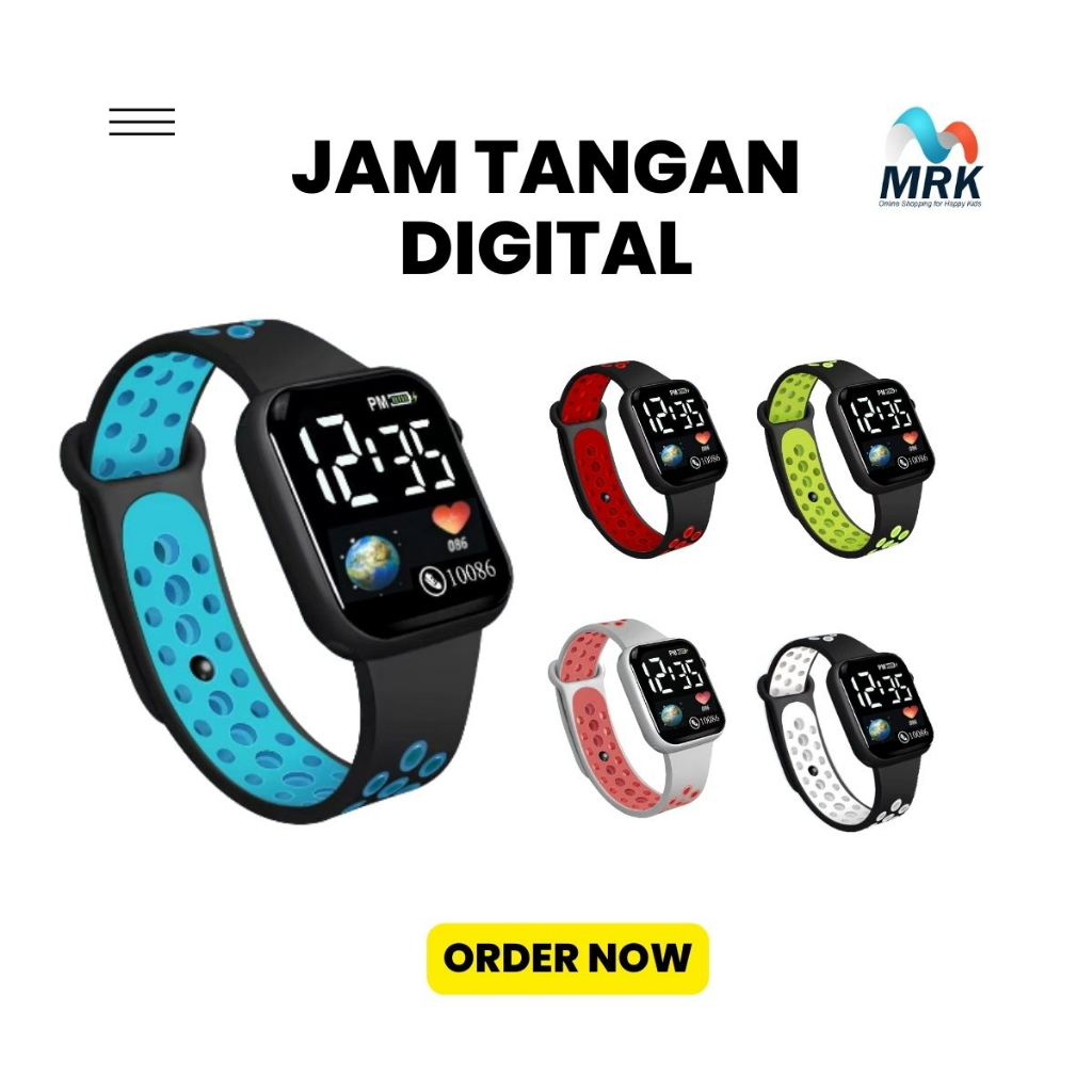 Jam Tangan Digital Anak Laki-laki Sekolah TK / SD