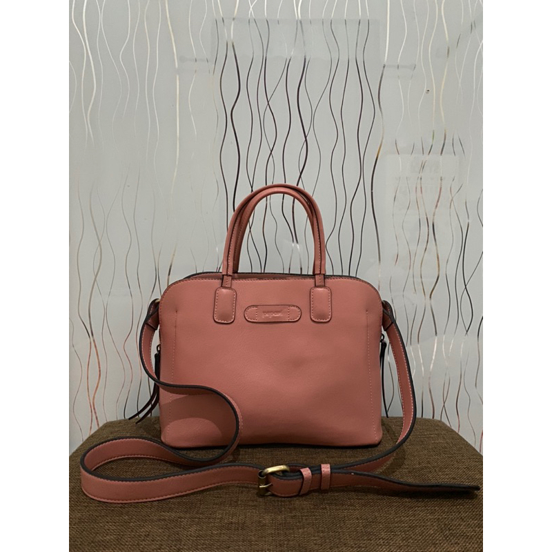 Preloved Pepari Tas Pepari Warna Salem/Peach (Mini Satchel Bag PA-102)