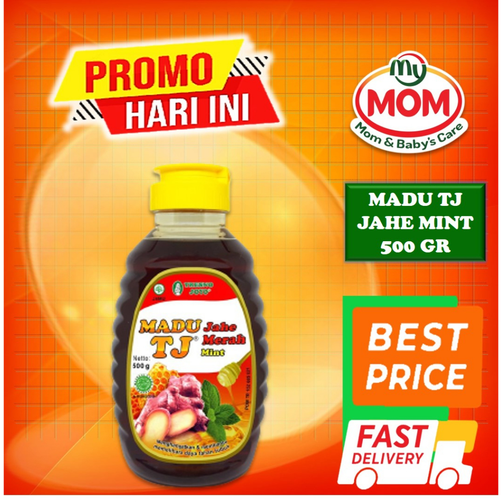 

MADU TJ Jahe Merah Mint 500gr - Madu Jahe Merah - Madu Mint - Madu Murni - Madu Asli - MyMom
