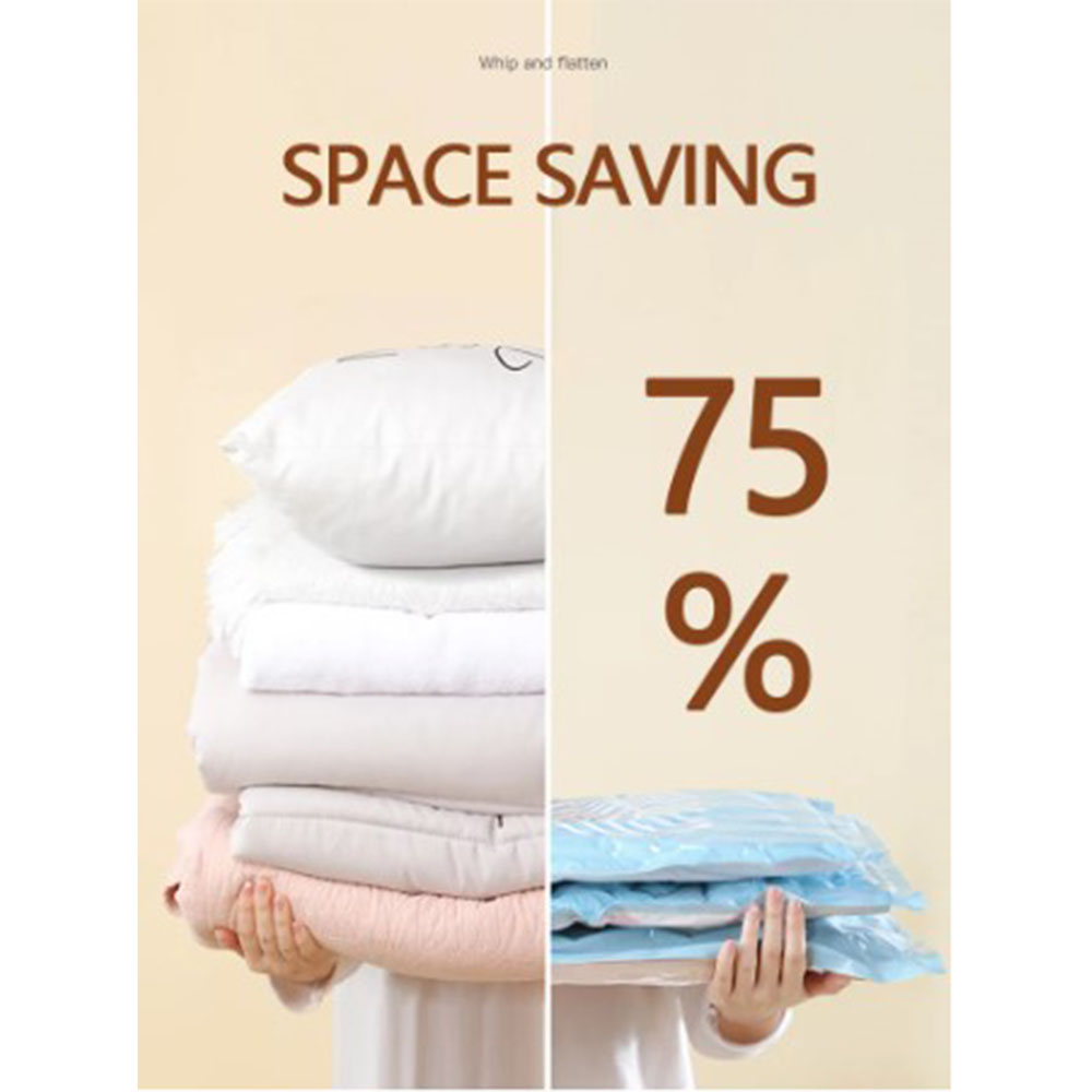 Kantong Plastik Vakum Anti Air` Travel Organizer Serbaguna` Waterproof Vacuum Bag Compression` Tas Kantung Traveling Kompresi