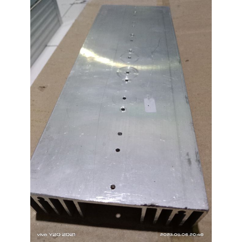heatsink final 10sirip tebal 4mm,pnjang 30cm
