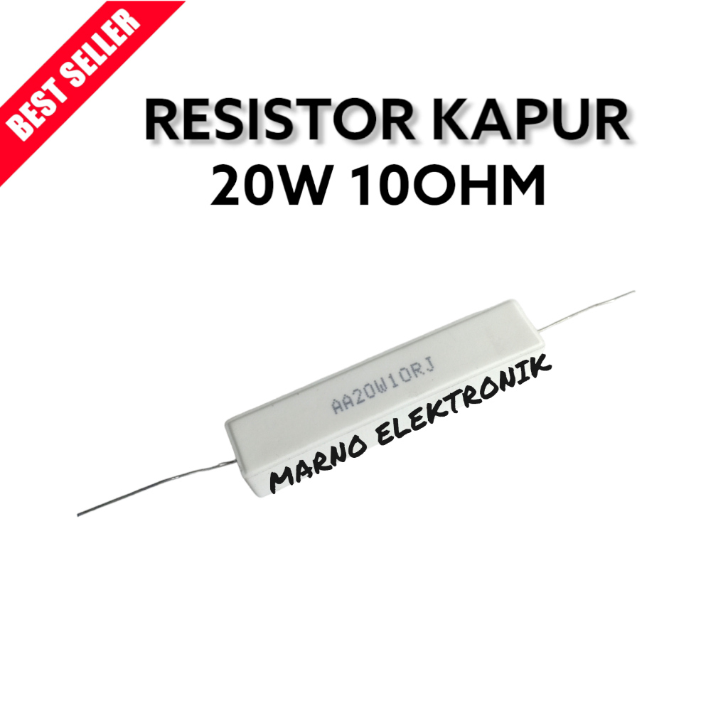 RESISTOR KAPUR 20W 10OHM 20WATT 10 OHM 20 WATT 10 OHM