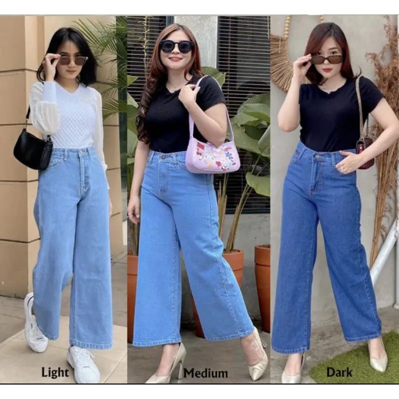 Celana Jeans Levis Kulot Wanita Lipat Kalem Terbaru Masa kini