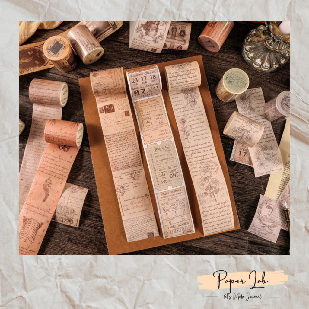 

[Artfull] Vintage Washi Tape 50mm * 3m DIY Scrapbook Deco
