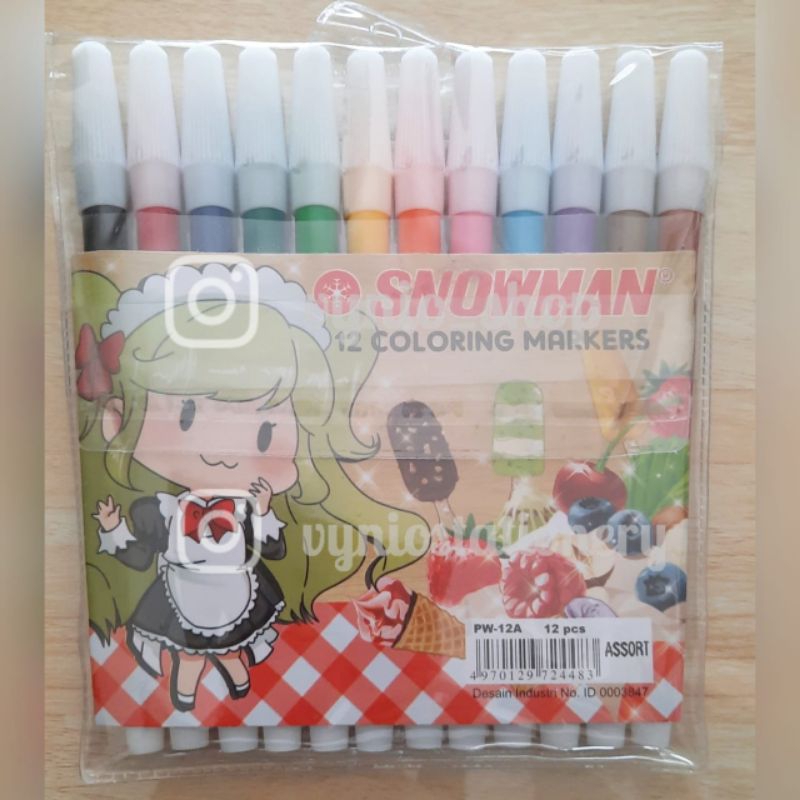 

Spidol Snowman 12 Warna