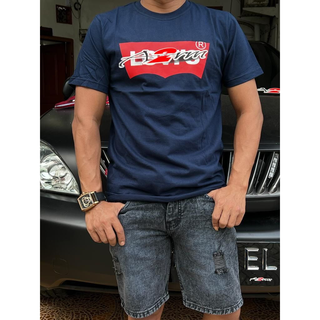 baju kaos pria logo model terbaru katun combed 24s made in philipin