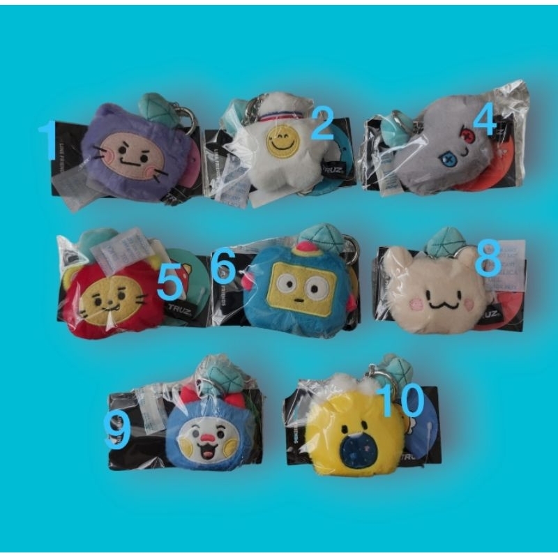 TRUZ BAG CHARM Flat Fur Diamond