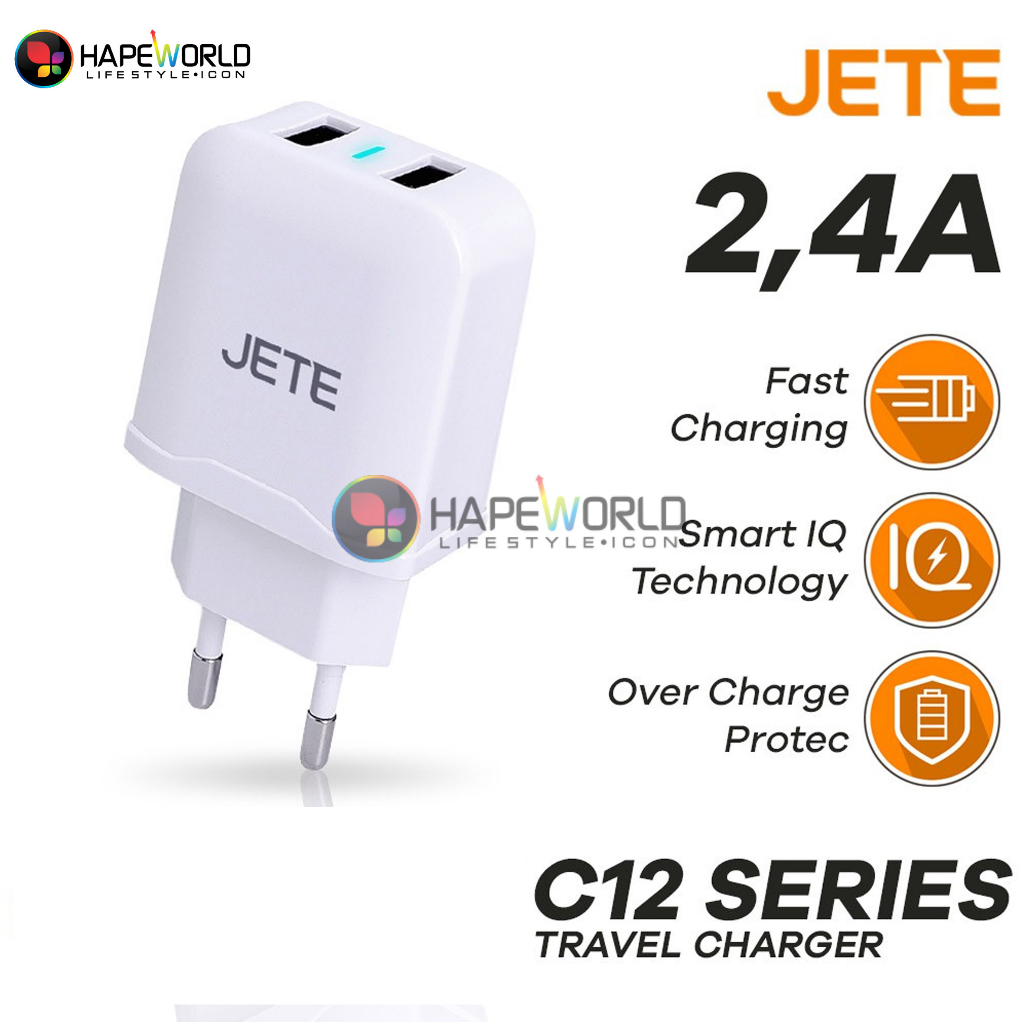 ADAPTER SMART IQ C12 2.4A - GARANSI RESMI