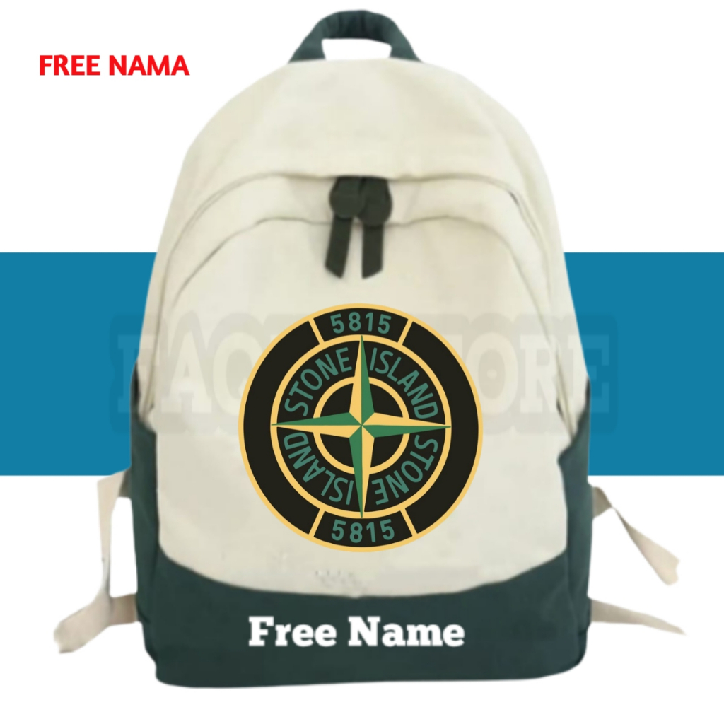 VIRALL Tas Stone Island, Tas ransel anak Sekolah Stone Island