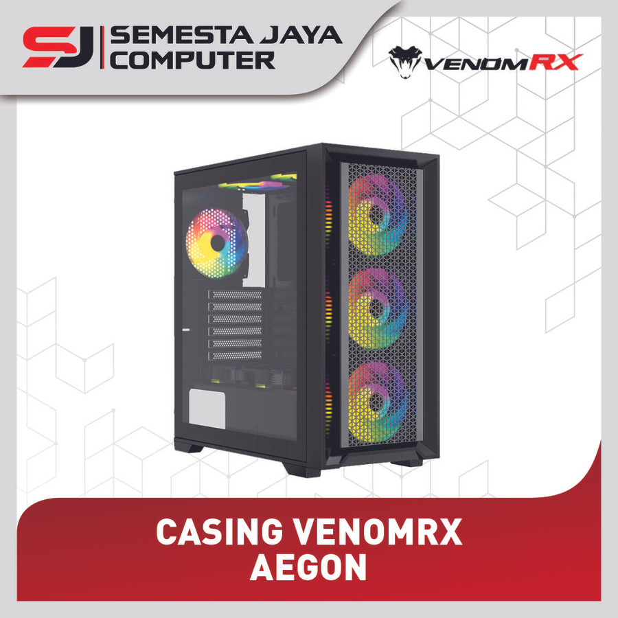 VENOMRX AEGON FREE 4 FAN ARGB VENOM RX ATX GAMING CASE