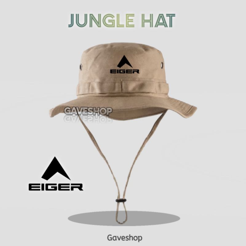 Topi Rimba Gunung Jungle Hat Outdoor Hiking Camping Pria Wanita Lokal Brand Gunung