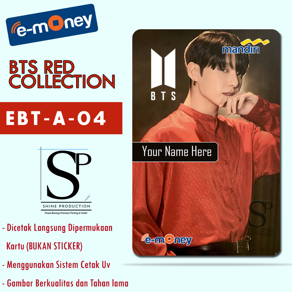 Flazz BCA Emoney Mandiri BTS Personil Custom Nama