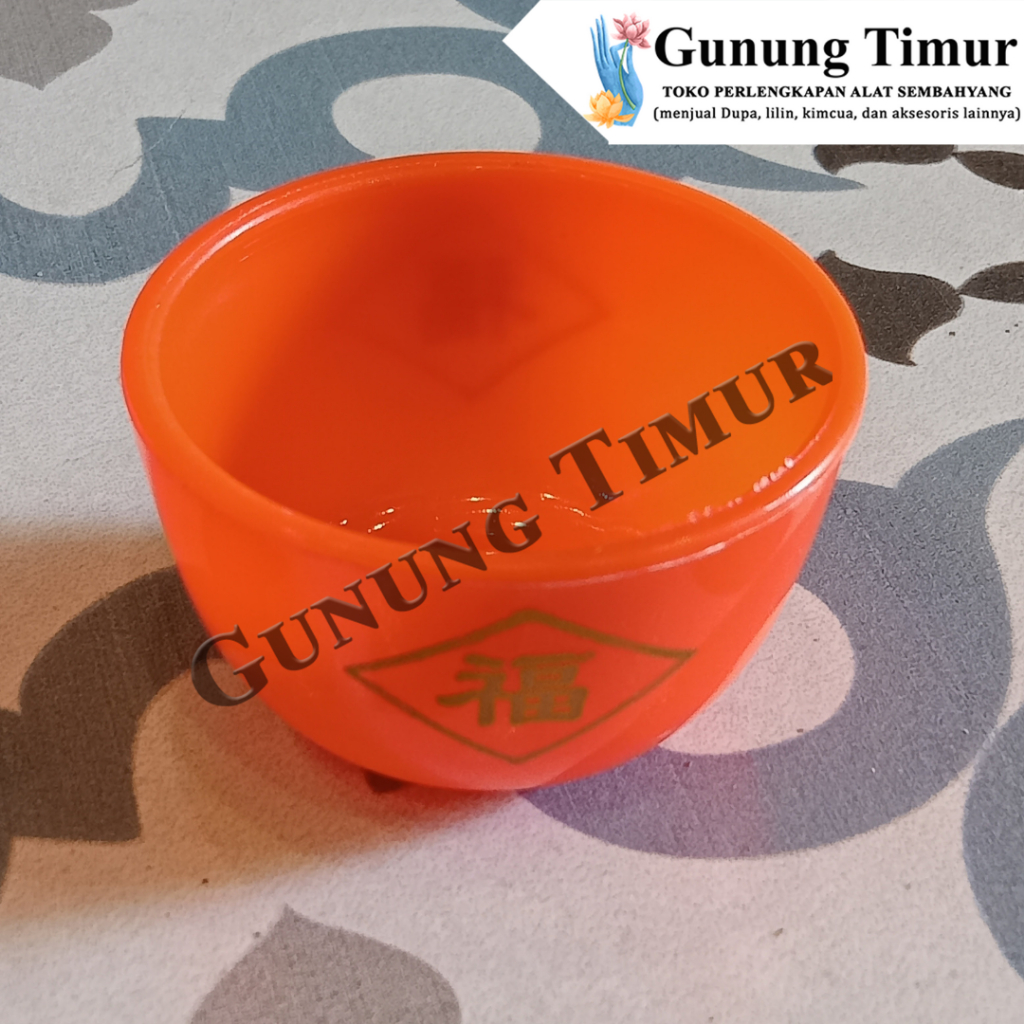 Cangkir Sembahyang bahan plastik Motif Hok (satuan)
