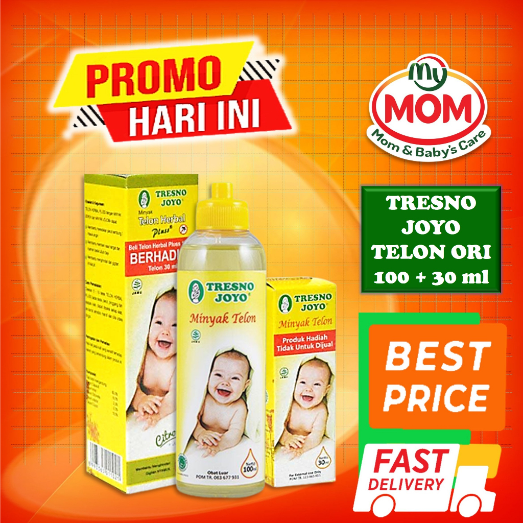[BPOM] Tresno Joyo Minyak Telon Original 120 ml FREE 30 ml / TresnoJoyo Telon Plus / MY MOM