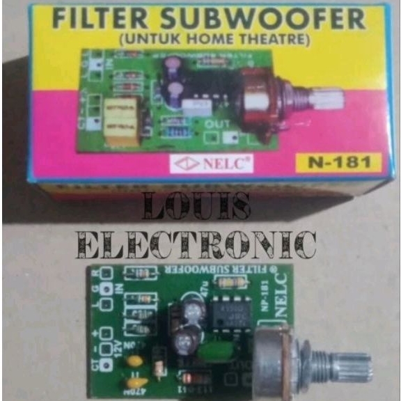 Kit Filter Subwoofer 1 Potensio Sub Woofer NELC N-181 N181