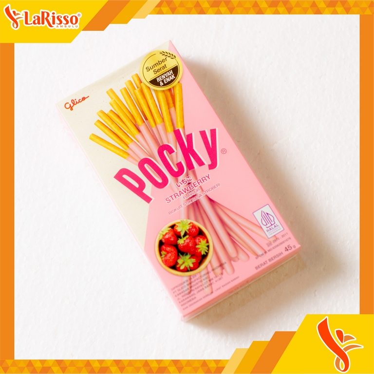 

GLICO POCKY BISKUIT STICK RASA STRAWBERRY 45GR