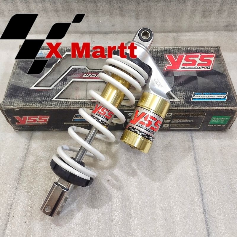 Shock Tabung Atas 300 Mm Untuk Mio , Beat , Scoopy , Spacy  Merk YSS Tipe K Series