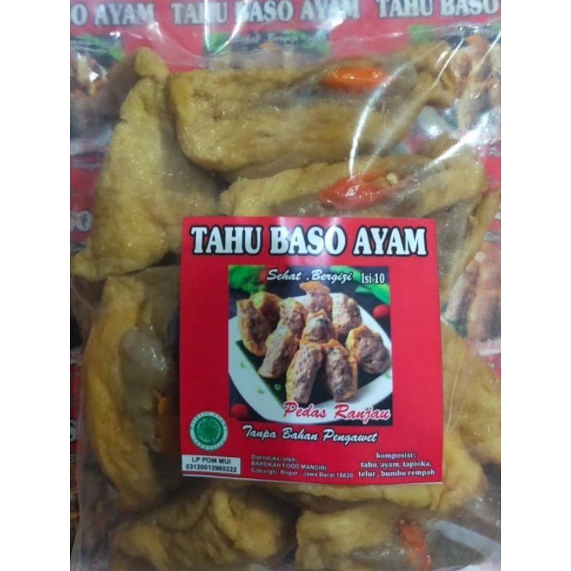 

Tahu Baso Ayam Isi 10 Pedas