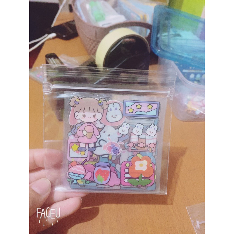 

sticker isi 10 lembar sticker anti air